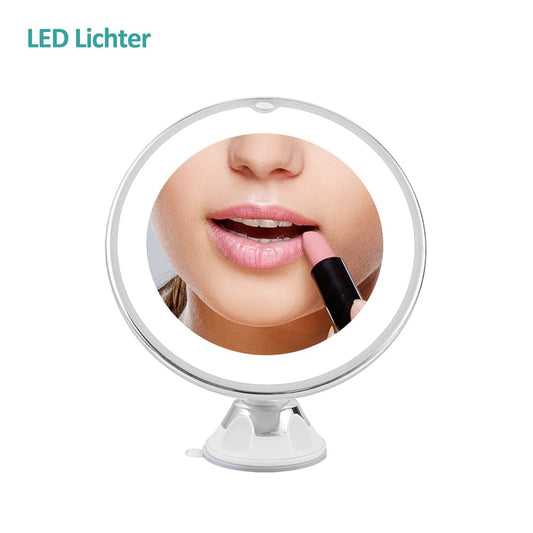 EMKE LED-Kosmetikspiegel (5fach-Vergrößerung, 360° drehbar)