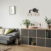 Decken- & Wandleuchte mit drehbarem Spotkopf, 2-flammig & E14-Fassung