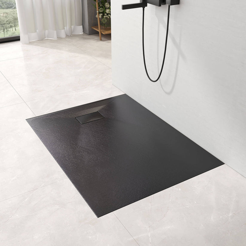 Duschwanne ST - Schwarz / 90 x 120 x 2.6 cm - Bild 15