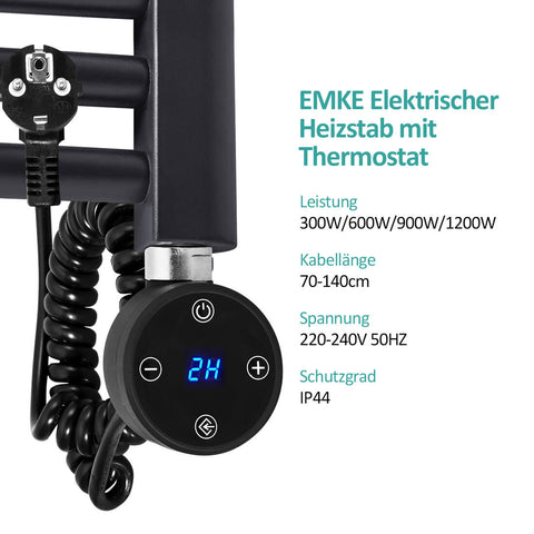 EMKE Heizstab „THE2“ mit Thermostat (LCD-Display)