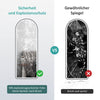 Ganzkörperspiegel mit LED-Beleuchtung & Aluminiumrahmen – dimmbar, 3 Lichtfarben, Stand- & Wandspiegel