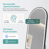 Ganzkörperspiegel mit LED-Beleuchtung & Aluminiumrahmen – dimmbar, 3 Lichtfarben, Stand- & Wandspiegel
