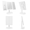 Klappbarer LED-Kosmetikspiegel mit 5x/7x Vergrößerung