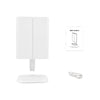 Klappbarer LED-Kosmetikspiegel mit 5x/7x Vergrößerung