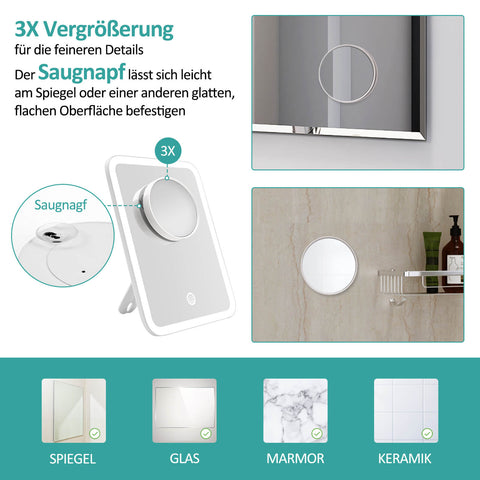 Kosmetikspiegel Saugnapf in Badezimmer-Spiegel online kaufen