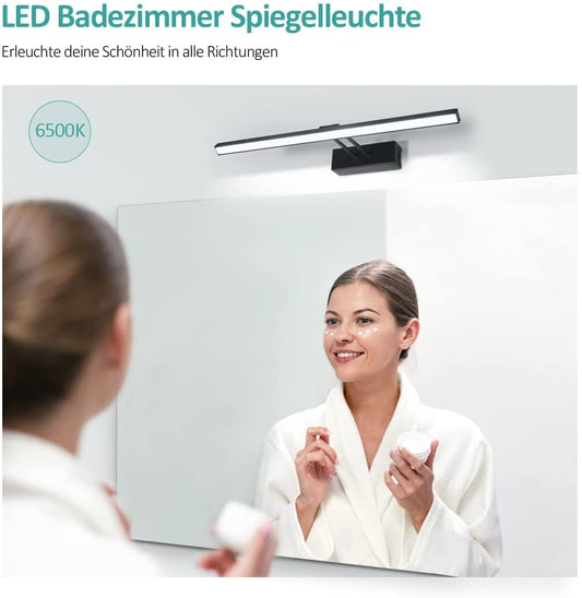 LED-Spiegelleuchte mit 200° Drehfunktion & 2 Lichtfarben