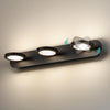 LED Spiegelleuchte mit 360° drehbaren Köpfen & warmweißem Licht, IP20