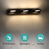 LED Spiegelleuchte mit 360° drehbaren Köpfen & warmweißem Licht, IP20