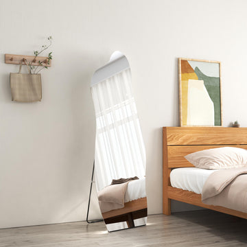 EMKE Ganzkörperspiegel Standspiegel Bodenspiegel „FM04" mit LED-Beleuchtung