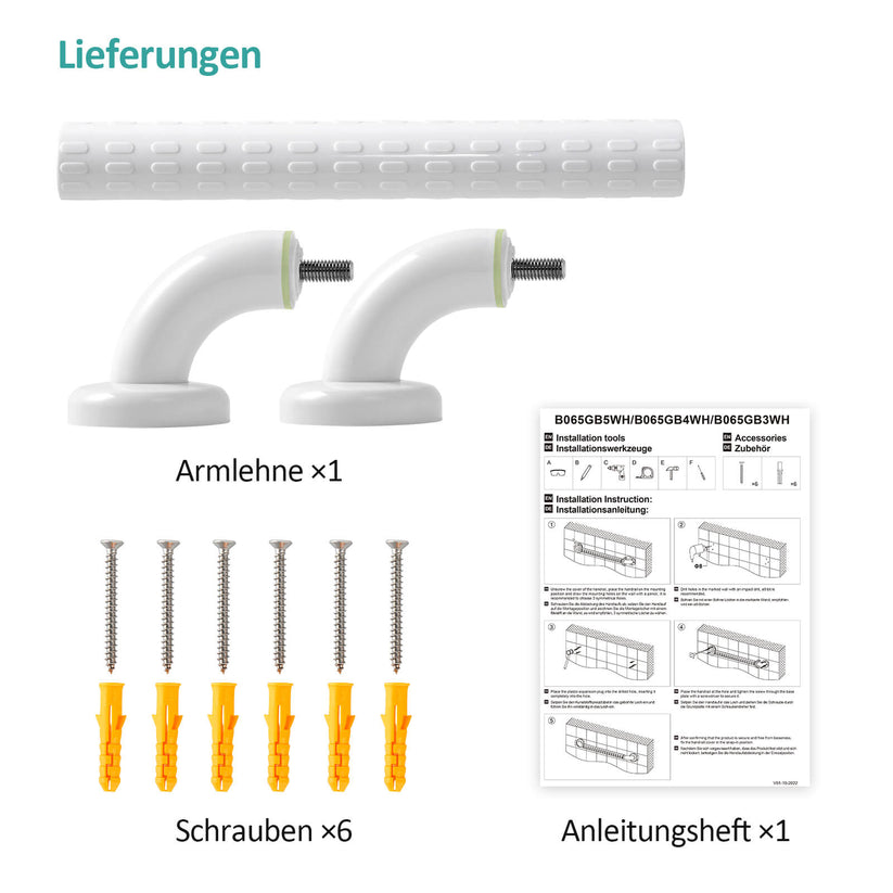 Wandmontiertes Sicherheitsgeländer aus Edelstahl mit rutschfester Oberfläche & Leuchtring - Bild 7