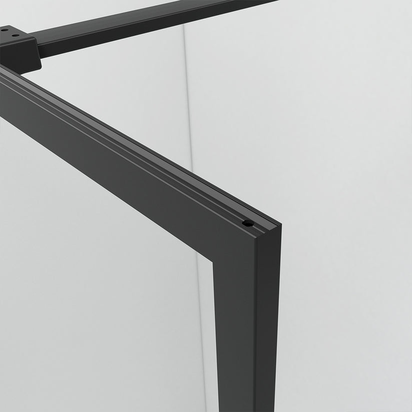 EMKE Walk In Dusche Glas mit 8mm Nano-Beschichtung ESG Klares Sicherheitsglas