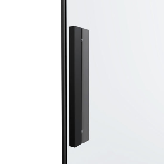 emke walk-in duschwand duschtueren glas schwarz detail