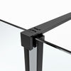emke walk-in duschwand duschtueren glas schwarz detail